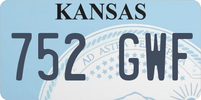 KS license plate 752GWF
