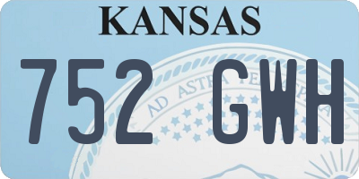 KS license plate 752GWH