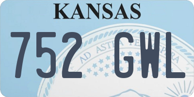 KS license plate 752GWL