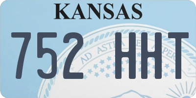 KS license plate 752HHT