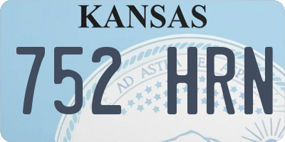 KS license plate 752HRN