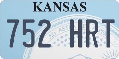 KS license plate 752HRT