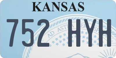 KS license plate 752HYH