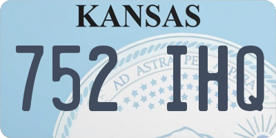 KS license plate 752IHQ