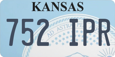 KS license plate 752IPR
