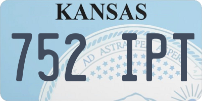 KS license plate 752IPT