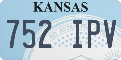 KS license plate 752IPV