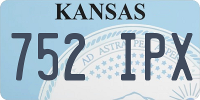 KS license plate 752IPX