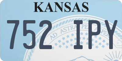 KS license plate 752IPY