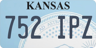 KS license plate 752IPZ