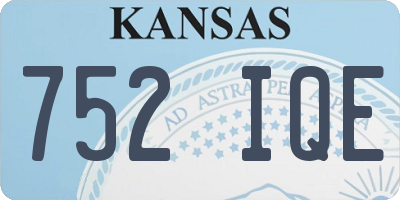 KS license plate 752IQE