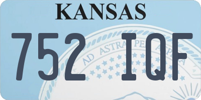 KS license plate 752IQF