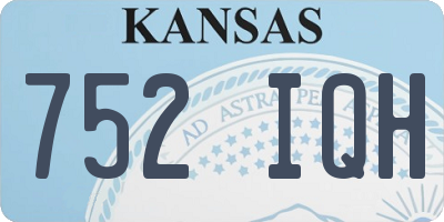 KS license plate 752IQH