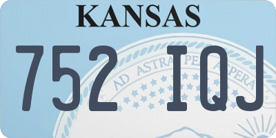 KS license plate 752IQJ