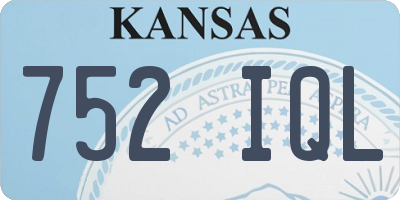 KS license plate 752IQL