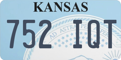 KS license plate 752IQT