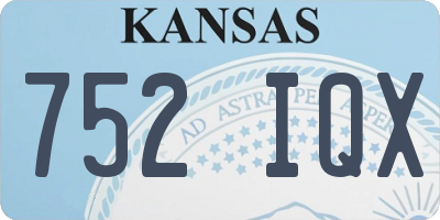 KS license plate 752IQX