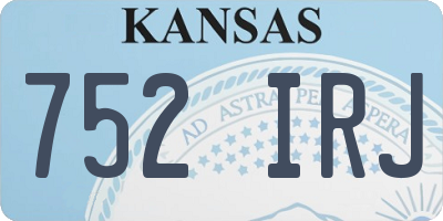 KS license plate 752IRJ