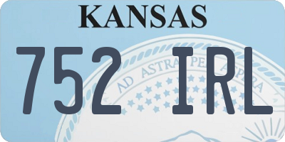 KS license plate 752IRL