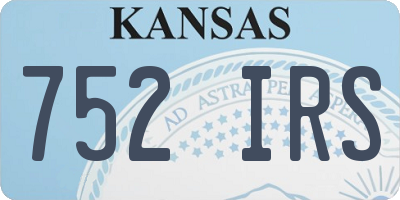 KS license plate 752IRS