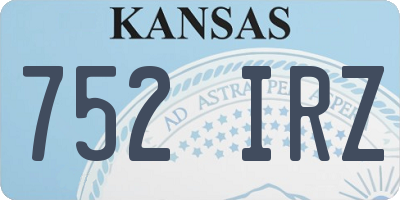 KS license plate 752IRZ
