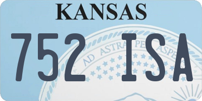 KS license plate 752ISA