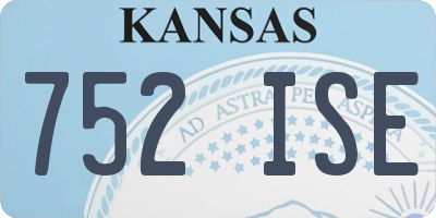 KS license plate 752ISE