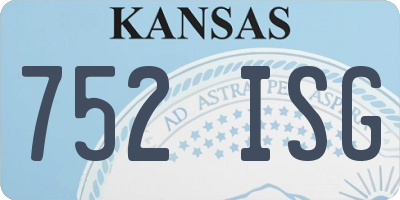 KS license plate 752ISG