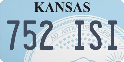 KS license plate 752ISI