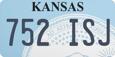 KS license plate 752ISJ