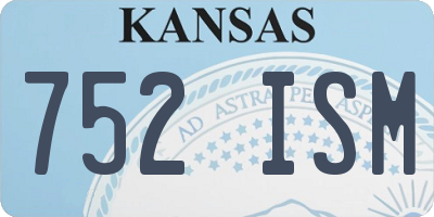 KS license plate 752ISM