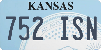 KS license plate 752ISN