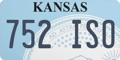 KS license plate 752ISO
