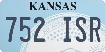 KS license plate 752ISR