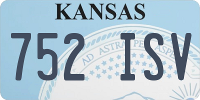KS license plate 752ISV