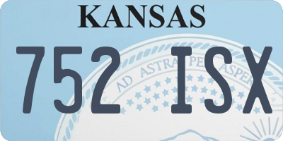 KS license plate 752ISX