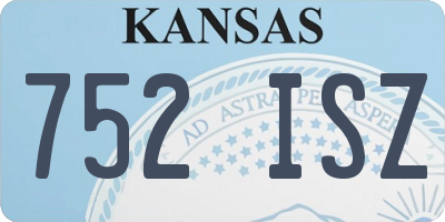 KS license plate 752ISZ