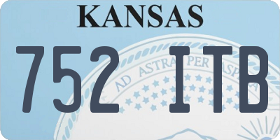 KS license plate 752ITB