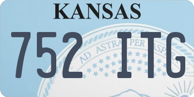 KS license plate 752ITG
