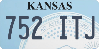 KS license plate 752ITJ