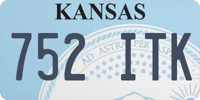 KS license plate 752ITK