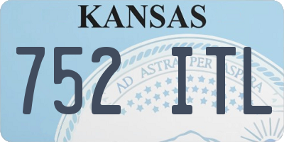 KS license plate 752ITL