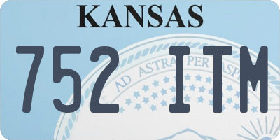 KS license plate 752ITM
