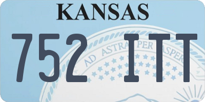 KS license plate 752ITT