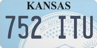 KS license plate 752ITU