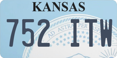 KS license plate 752ITW