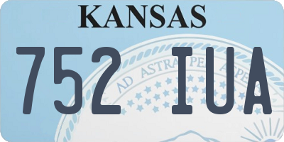 KS license plate 752IUA
