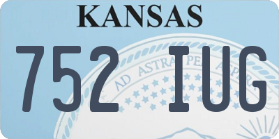 KS license plate 752IUG