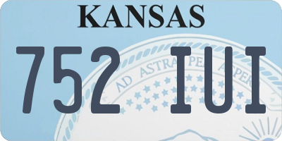 KS license plate 752IUI