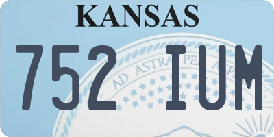 KS license plate 752IUM